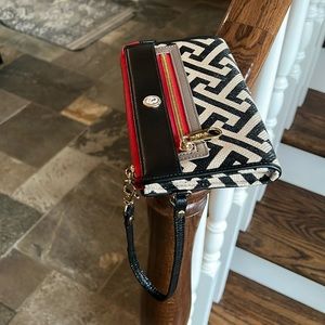 Spartina 449 Black & Red Color Block Callahan Wallet